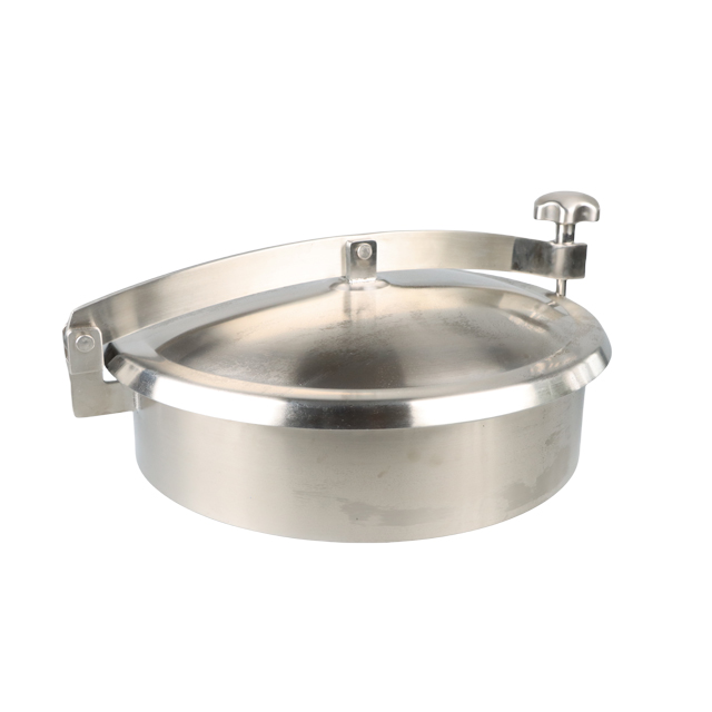Trou d'homme circulaire sanitaire sous vide SS316L avec bord biseauté 