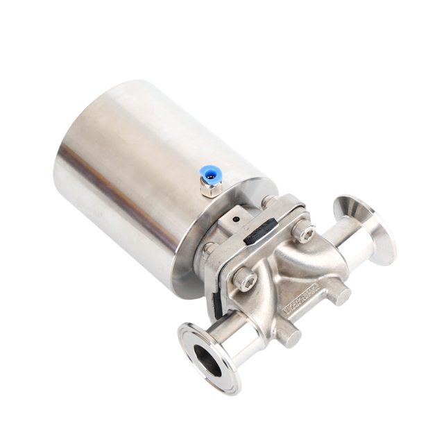 Vanne à membrane serrée pneumatique haute pression en acier inoxydable
