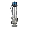 Valve sanitaire à double siège en acier inoxydable, anti-mélange, avec extrémité à souder