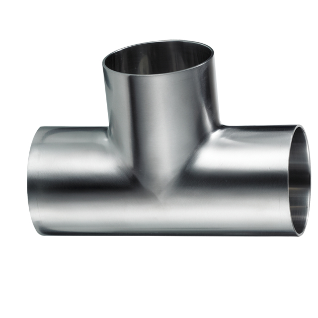 Surface de miroir sanitaire en acier inoxydable BS AS1528.3, pièce en t à trois voies serrée JN-FT-23 6011