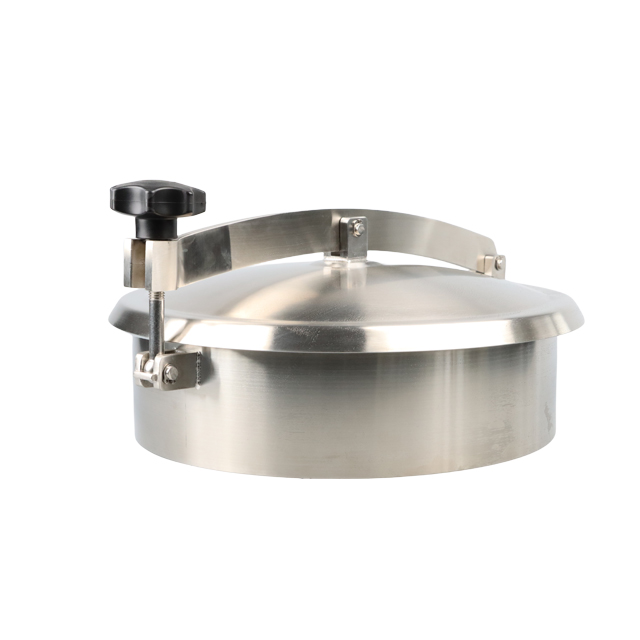 Trou d'homme rond sans pression pour autoclave en acier inoxydable avec bras croisé unique