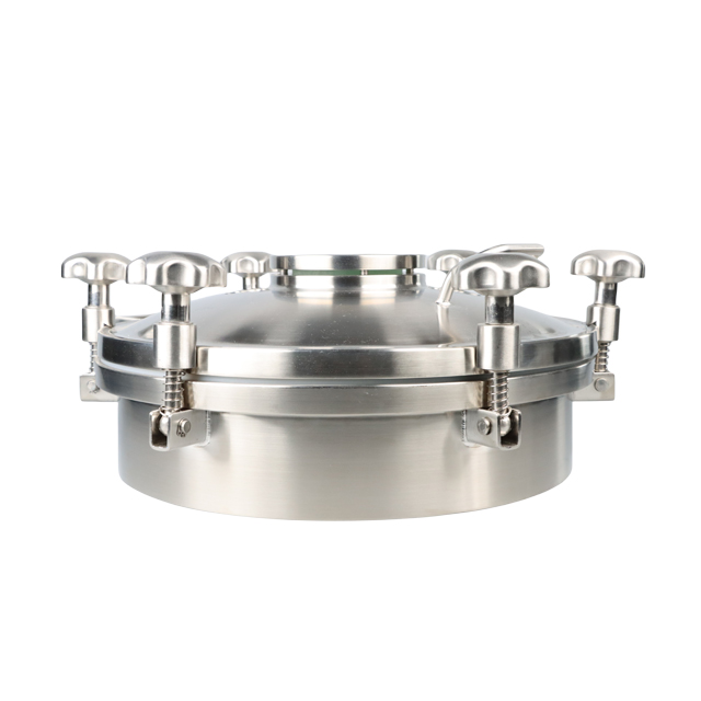 Manway hygiénique de fermenteur de Mospheric de l'acier inoxydable DN800 avec la poignée de solides solubles
