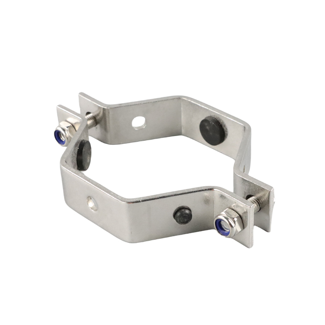 Support de tuyau rond à anneau unique en acier inoxydable