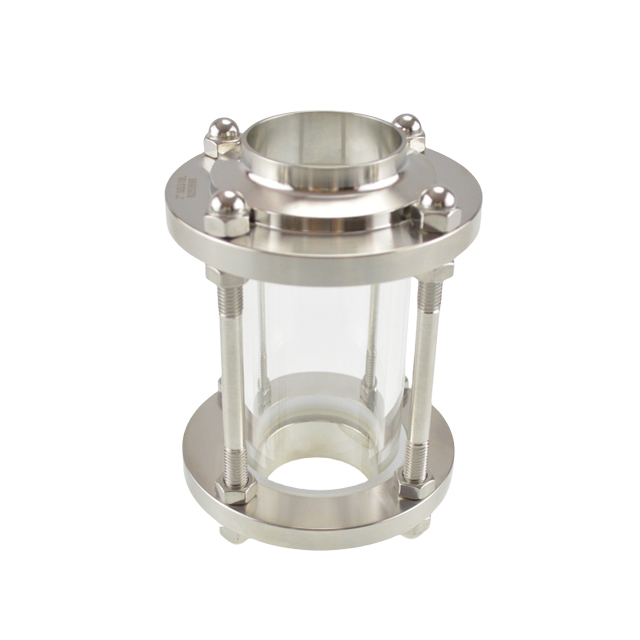 Verre de vue tubulaire en borosilicate pour soudure bout à bout en acier inoxydable 