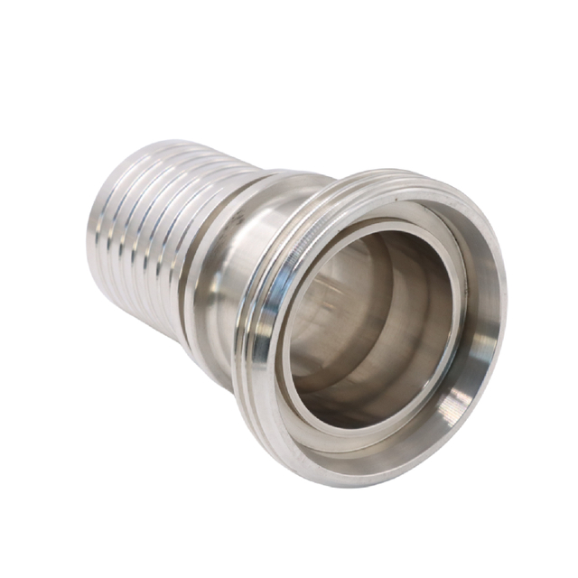 Adaptateur de raccord de tuyau fileté en acier inoxydable 316, haute pression, haute qualité, Long DIN11864 JN-FL 23 2012