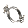 Collier de serrage en V pour échappement sanitaire en acier inoxydable, collier de serrage pour tuyau en V