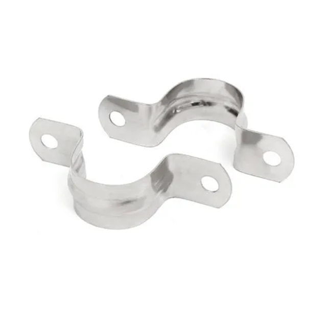  Supports de fixation de sangle de Conduit de selle de type U à deux trous en acier inoxydable rigide, pince de Tube