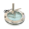 Verre de visée circulaire sanitaire en acier inoxydable avec essuie-glace et lumière LED pour l'inspection