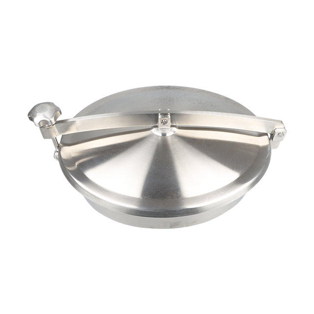 Couvercle de trou d'homme supérieur circulaire de réservoir sans pression extérieur rond d'acier inoxydable de la catégorie comestible DN300 