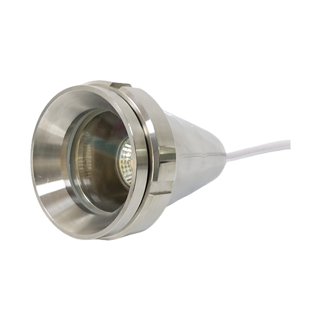 Lampe d'inspection de lumière LED en verre de vue de type tour conique en acier inoxydable