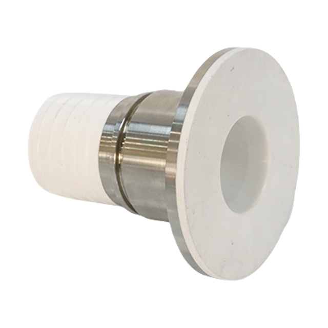 Raccord adaptateur à trois pinces pour tuyau sanitaire en acier inoxydable doublé de PTFE