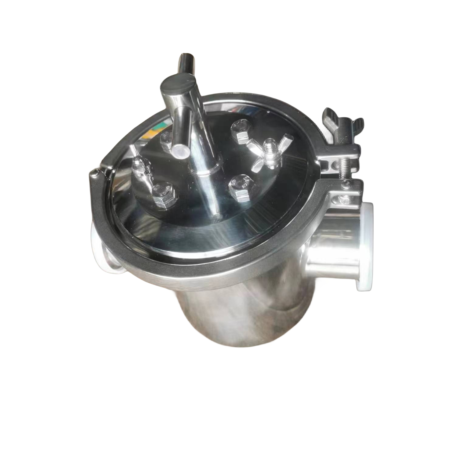 Filtre magnétique de panier de bride d'écran de puits de purification de catégorie sanitaire de l'acier inoxydable 316L pour le jus de fruit