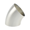 Coude d'angle de courbure à haute pression de 45 degrés d'ASME d'acier inoxydable