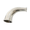 Coude Triclamp à 90 degrés SMS 3A 3A JN-FT-20 3004 de grand diamètre en acier inoxydable