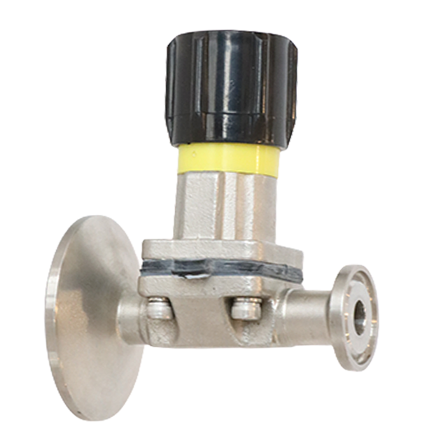 Valve d'échantillonnage de liquide aseptique manuelle sanitaire en acier inoxydable, haute pureté 