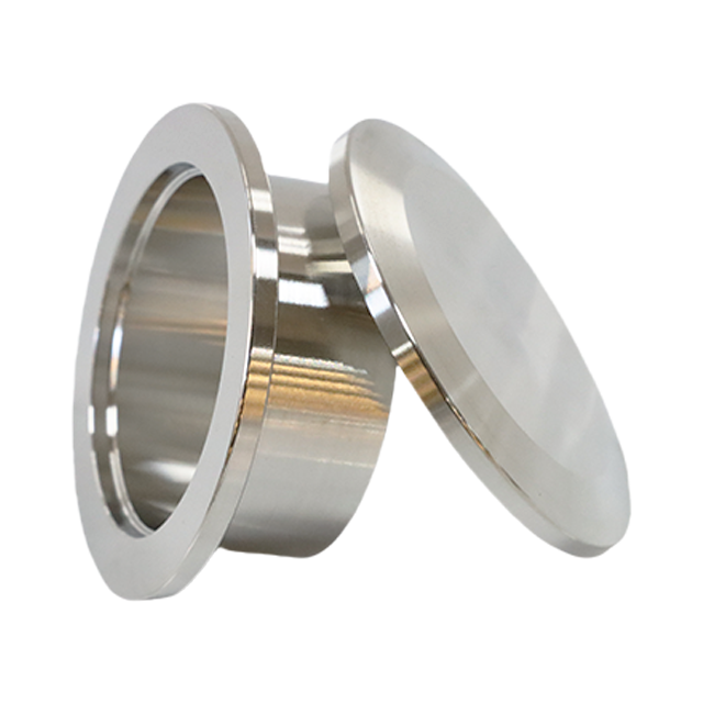 Demi-mamelon sanitaire en acier inoxydable, bout de soudure court, bride ISO-KF, boîtier de raccord sous vide avec embout