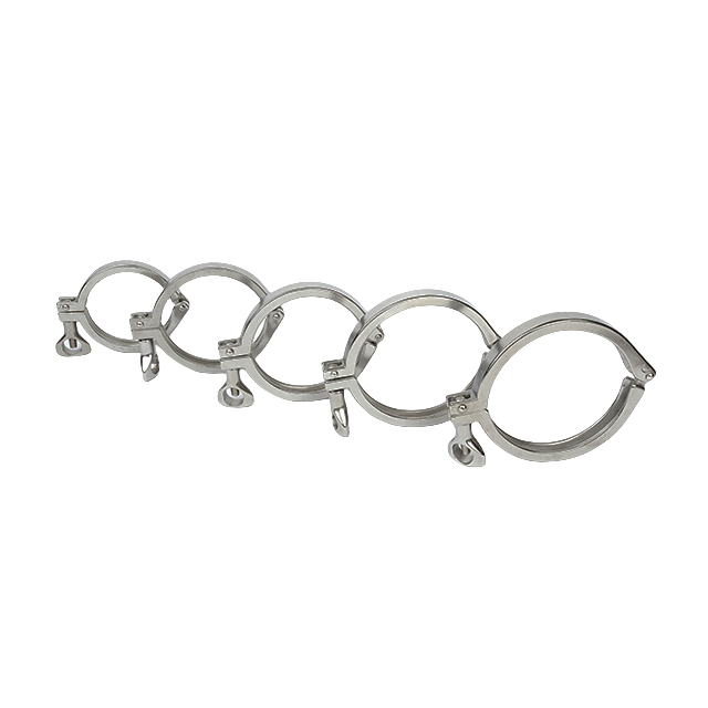 Brides sanitaires TriClover à bride annulaire en acier inoxydable avec écrou à oreilles 