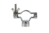  Support de support de tuyau rond de selle réglable en acier inoxydable