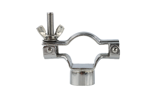  Support de support de tuyau rond de selle réglable en acier inoxydable