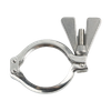  Support de tuyau TriClamp robuste en acier inoxydable de type S pour tuyaux en acier 