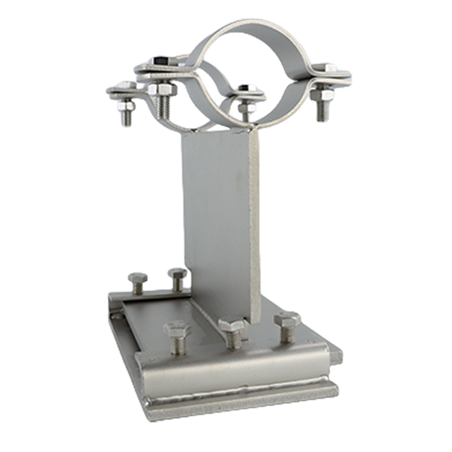 Sabot de support de tuyau en T en acier inoxydable pour tuyaux en acier