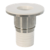 Raccord adaptateur à trois pinces pour tuyau sanitaire en acier inoxydable doublé de PTFE