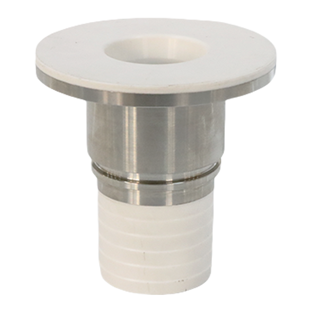 Raccord adaptateur à trois pinces pour tuyau sanitaire en acier inoxydable doublé de PTFE