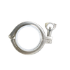 Collier de serrage sanitaire TriClover Tc en acier inoxydable avec deux écrous à oreilles