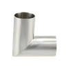 Coude à angle poli de qualité alimentaire SMS ISO-L2KS ISO/IDF JN-FT-20 4002 en acier inoxydable