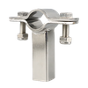 Pince d'entretoise de Support de tuyau SS304 doublée en acier inoxydable de haute qualité