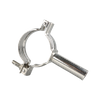 Support de pince de tuyau de cintre de Tube d'acier inoxydable à pince support de tuyau rond
