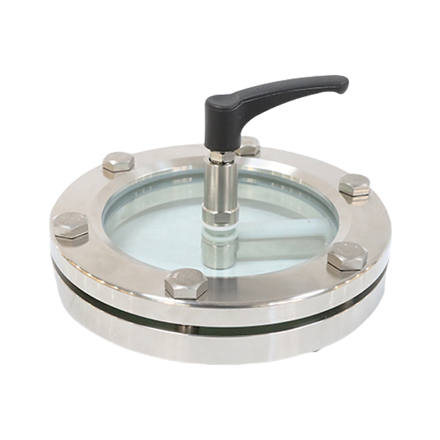  Boulon en acier inoxydable haute performance sur raccord de verre de visée avec brosse