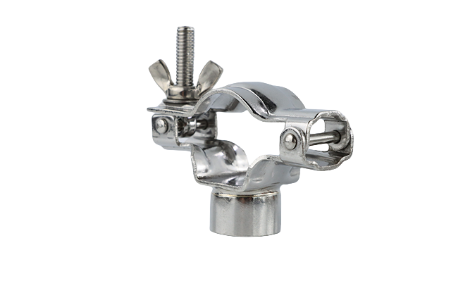  Support de support de tuyau rond de selle réglable en acier inoxydable