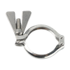  Support de tuyau TriClamp robuste en acier inoxydable de type S pour tuyaux en acier 