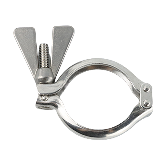  Support de tuyau TriClamp robuste en acier inoxydable de type S pour tuyaux en acier 
