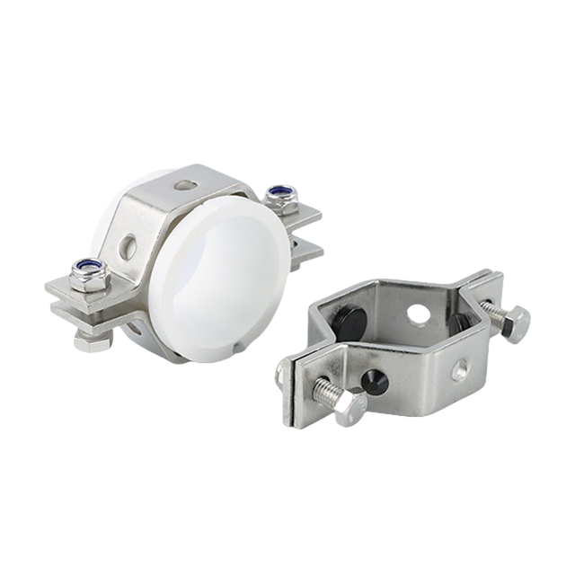  Cintre hexagonal de tuyau de taille réglable en acier inoxydable avec insert en polypropylène