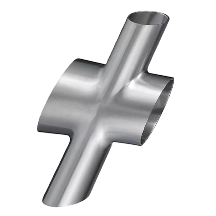Qualité sanitaire ISO2037 SMS JN-FT-20 2014 en acier inoxydable tiré en croix pour canalisation