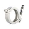 Tri-pince sanitaire à haute pression en acier inoxydable, triple pince avec deux écrous à oreilles