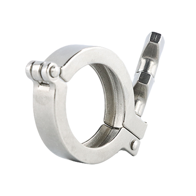 Tri-pince sanitaire à haute pression en acier inoxydable, triple pince avec deux écrous à oreilles