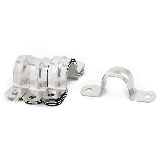  Supports de fixation de sangle de Conduit de selle de type U à deux trous en acier inoxydable rigide, pince de Tube