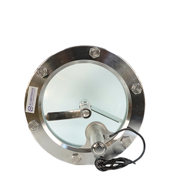 Verre de visée circulaire sanitaire en acier inoxydable avec essuie-glace et lumière LED pour l'inspection
