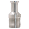 Adaptateur de raccord de tuyau hexagonal NPT, filetage externe sanitaire en acier inoxydable vers virole Tri-Clamp