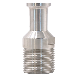 Adaptateur de raccord de tuyau hexagonal NPT, filetage externe sanitaire en acier inoxydable vers virole Tri-Clamp