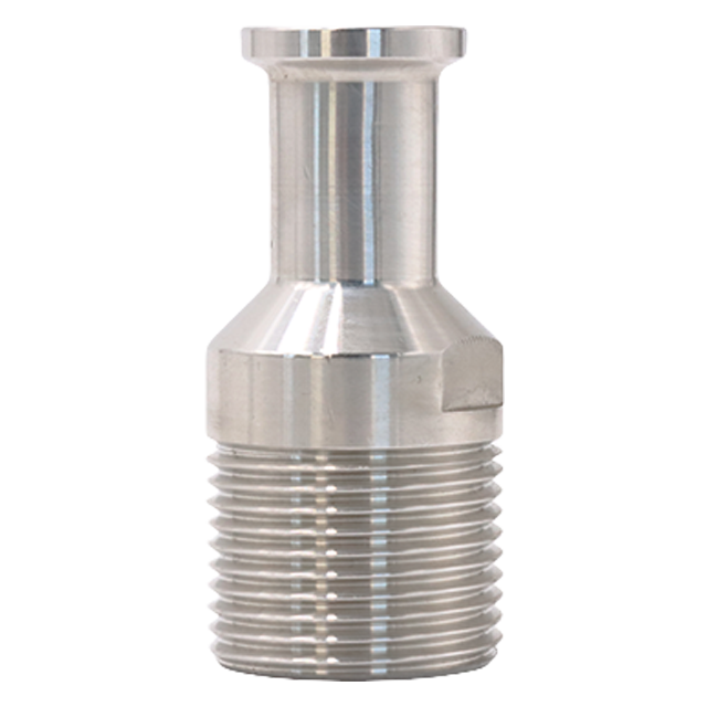 Adaptateur de raccord de tuyau hexagonal NPT, filetage externe sanitaire en acier inoxydable vers virole Tri-Clamp