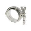 Collier de serrage sanitaire TriClover Tc en acier inoxydable avec deux écrous à oreilles