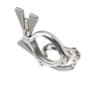  Support de tuyau TriClamp robuste en acier inoxydable de type S pour tuyaux en acier 