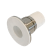 Raccord adaptateur à trois pinces pour tuyau sanitaire en acier inoxydable doublé de PTFE