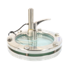Verre de visée circulaire sanitaire en acier inoxydable avec essuie-glace et lumière LED pour l'inspection