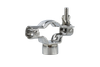  Support de support de tuyau rond de selle réglable en acier inoxydable