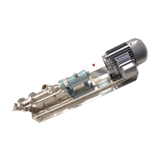 Pompe à vis volumétrique sanitaire en acier inoxydable, qualité chimique, avec inverseur de fréquence VFD